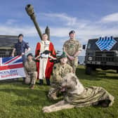 Launching the event recently was the Mayor of Mid and East Antrim, Alderman Noel Williams, with military personnel.