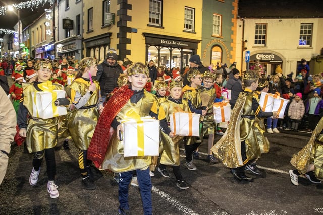 Pictured at the Christmas lights switch on in Ballycastle