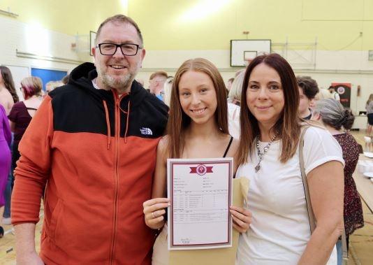 Students, families and friends were all out in force to celebrate the top grades and best ever results from the school.