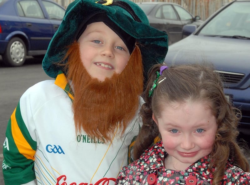 Redmond and Eimear French at the Lurgan St Patrick's Day parade in 2010.