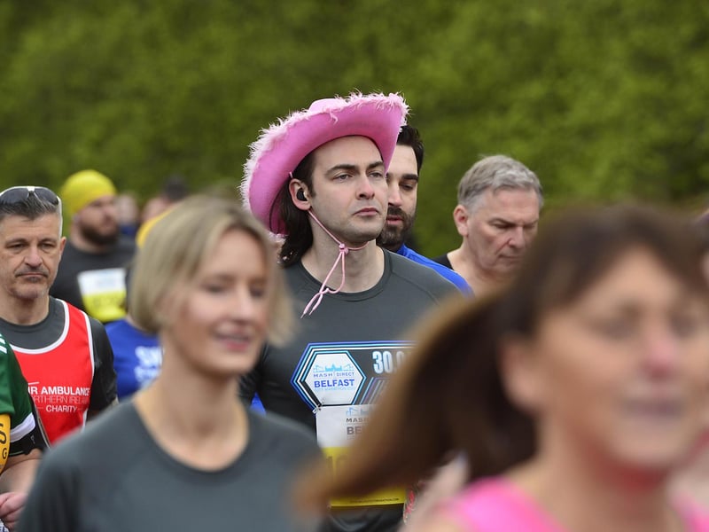 Colourful headgear and outfits were the order of the day.