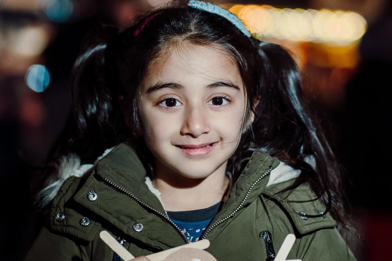 Haniya Dar enjoying the Christmas lights switch-on event in Glengormley.