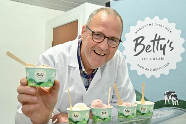 Pictured is Trevor Boyd, Co-Founder of Betty’s Ice Cream. Trevor alongside his wife Barbara and daughter Bethany, have scooped up a business opportunity and launched their very own artisan ice cream business - Betty’s Ice Cream - thanks to the help of the Go For It programme in association with Mid Ulster District Council.  Credit: Simon Graham