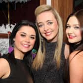 Enjoying New Year's Eve in Time Bar were Claire Hayes, Michaela Kilpatrick and Chloe McKeown.