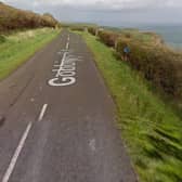 Gobbins Road, Islandmagee. Image by Google