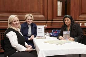 Lisbeth Wahl, Authentic Europe AS; Karen van der Horst, Tourism Ireland; and Mary McKeown, OM Dark Sky Park & Observatory, at Tourism Ireland’s 2023 Nordic trade workshop, which took place in Copenhagen. The workshop was hosted in conjunction with VisitBritain. Pic: Tourism Ireland