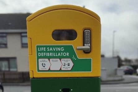 The defibrillator which the residents of Coolnafranky have installed to save lives.