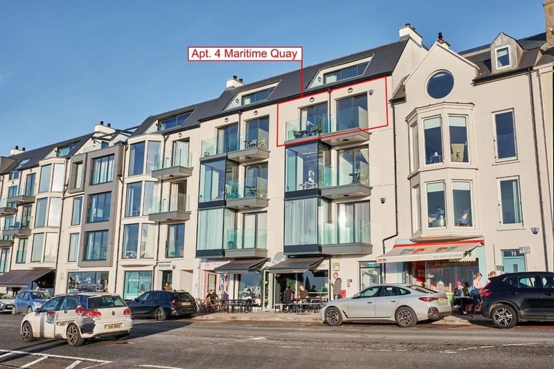 On the market for offers over £645,000 with Armstrong Gordon estate agents, this magnificent three bedroom third floor apartment commands panoramic views of the Atlantic Ocean, Strand beach, the Barmouth, Donegal headlands and the bay of Portstewart.  Constructed circa 2018, the bright and spacious accommodation has a contemporary feel with an open plan kitchen, living and dining area and a private balcony.  The property also benefits from gas fired central heating, double glazed windows, a Beam vacuum system, Boost ventilation system, burglar alarm, and video entry system.  Externally it has vehicular access off Church Street into a private and secure parking area.