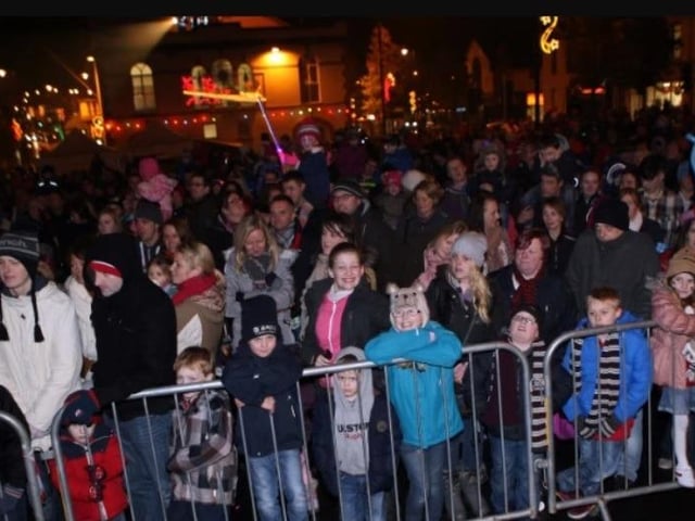 Ballyclare residents turned out to see the Christmas switch on event in 2013.