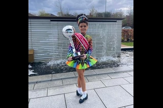 Whitehead schoolgirl Layla Groves won the CRDM World Championship - Age 10 title in Dublin.