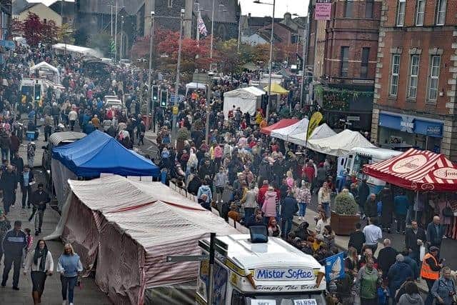 Portadown town centre was packed for the 2022 Country comes to Town event. Picture: Tony Hendron