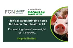 The ‘Nip it in the Bud’ campaign aims to encourage early cancer detection within rural communities. CREDIT MACMILLAN