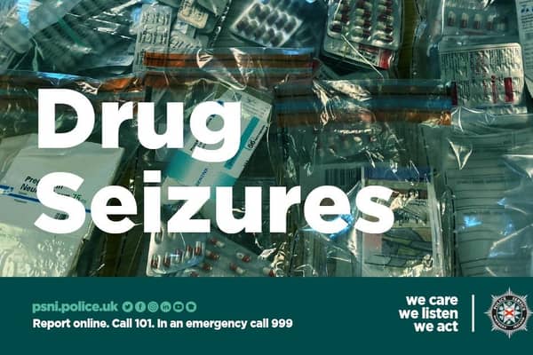Police are asking anyone with information about the supply of illegal drugs to contact them on 101. Image by PSNI