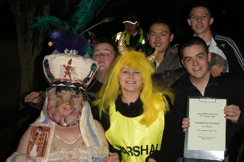 Members of the Larne Alive Committee at the Halloween Festival at Carnfunnock in 2006.