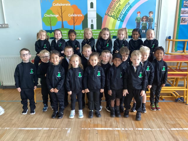 Mrs Curlett's P1C class at Seagoe Primary School.