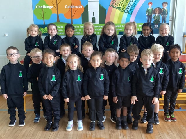 Mrs Curlett's P1C class at Seagoe Primary School.