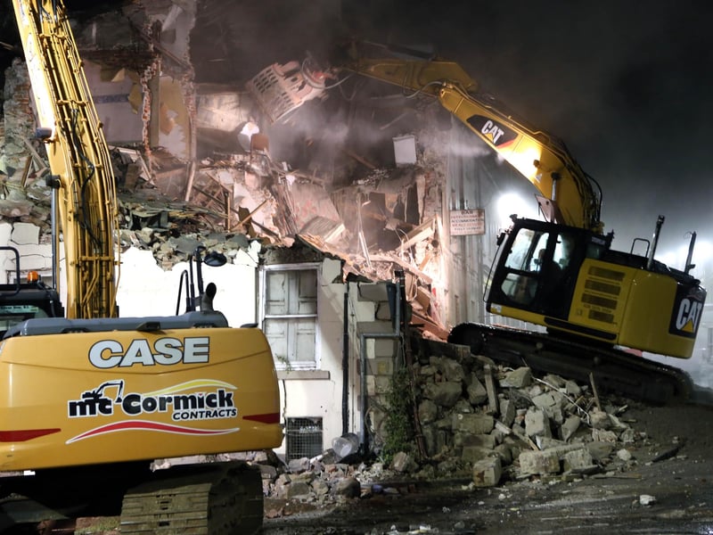 The Antrim Arms in Ballycastle which has been demolished.