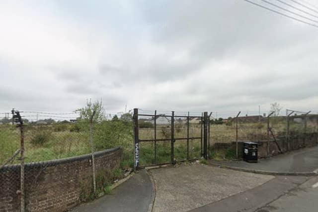 Access to the site where the four townhouses will be built, subject to planning permission, will be from Victoria Street. Credit: Google