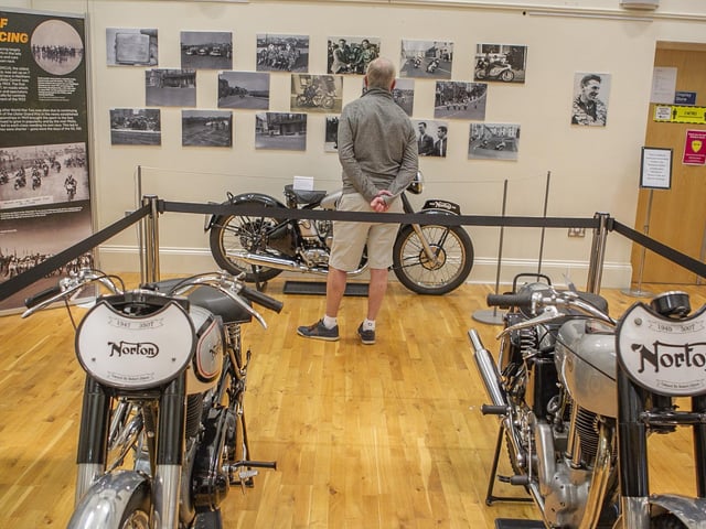 Pictured at the The North West 200 - Then & Now exhibition held Ballymoney Museum organised by the Causeway Coast and Glens Borough Council