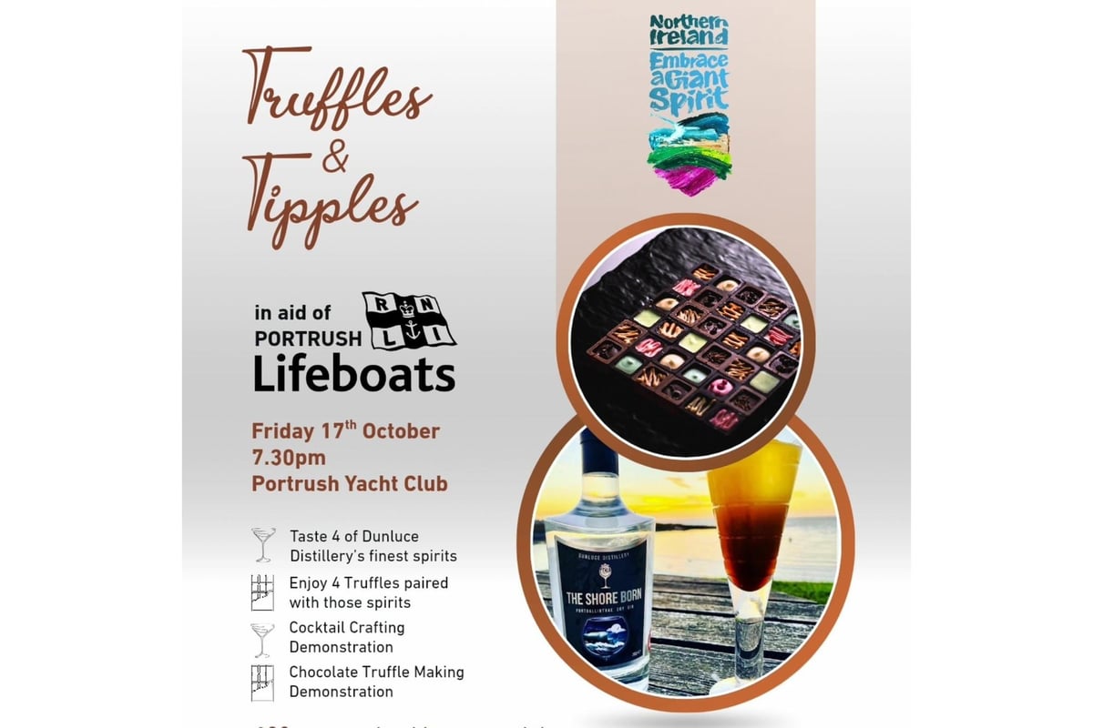 Truffles and Tipples fundraiser for Portrush RNLI