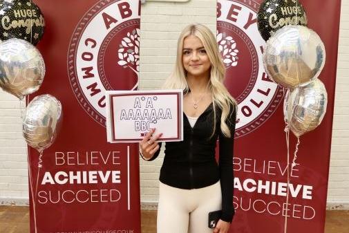 Top achiever in Year 12 Kacie.