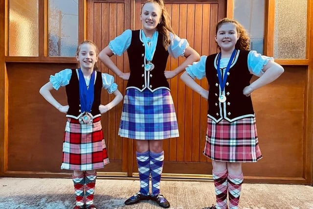 The dancers who competed successfully in the Beginners Group at the Scottish Dance Alliance Championship.