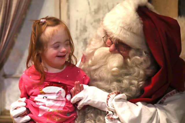 Emma (5) O’Neill from Dungiven with Santa.