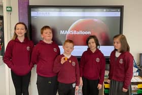 Children in the school's Jigsaw Room chose to send cress seeds and yeast into the atmosphere as part of their experiment.  Photo: Woodlawn Primary School