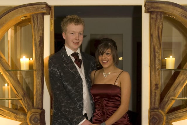 LOOKING GOOD. Jordan and Gemma, pictured prior to the Ballycastle High School Formal in 2009