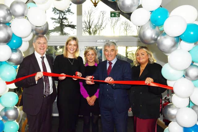 (L-R)Brendan McDonald, Nicola Brogan MLA, Una McDonald, Tom Buchanan MLA and Kayleigh Hunniford