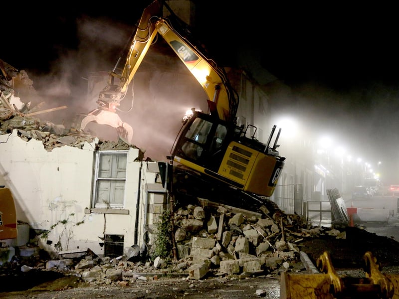 The Antrim Arms in Ballycastle which has been demolished.