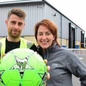 Smiley Monroe launches charity football tournament. Pic credit: Smiley Monroe