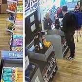 George Brennan pictured on CCTV in Ballycastle carrying a blue backpack. Picture: released by PSNI