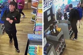 George Brennan pictured on CCTV in Ballycastle carrying a blue backpack. Picture: released by PSNI