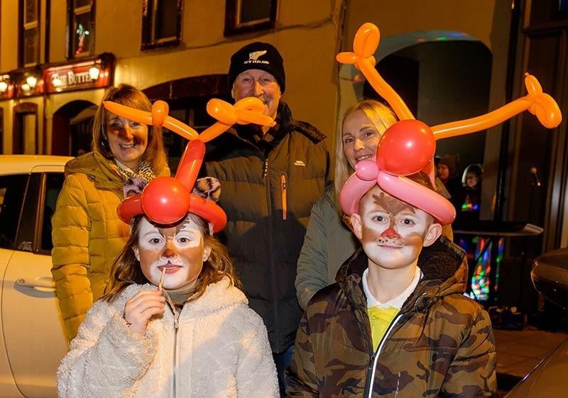 Face-painting was all part of the fun at the Markethill Christmas lights switch-on event.