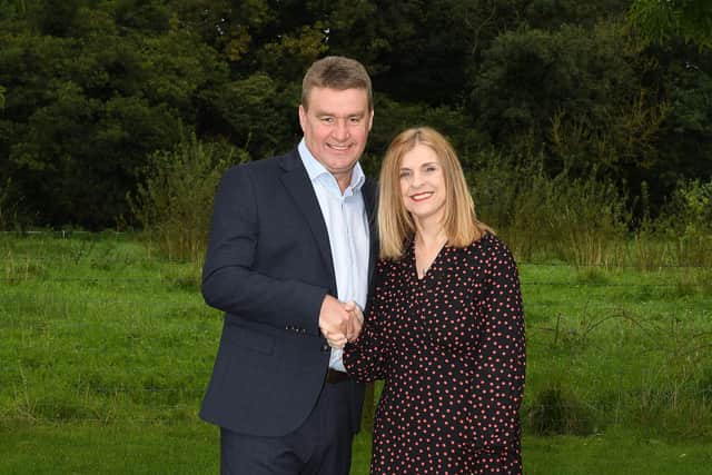 Kevin Doherty pictured with Veronica Morris. Credit: Rural Support