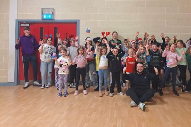 Staff and young people from Seven Derrys Youth Club. The group is using an £11,776 grant The National Lottery Community Fund to run the 'Fearless' activity programme for local young people.