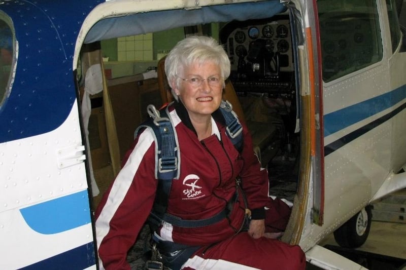 In 2013, to mark her 70th birthday, Pat decided to go a step further reaching for even higher goals including taking part in a fundraising 13,000ft skydive raising £9,500 for MS
