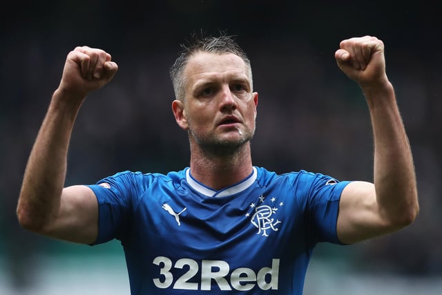 After spells at Crystal Palace, QPR, and Nottingham Forest, Hill signed for Rangers in 2016. His most memorable moment in the SPL would be netting a dramatic equaliser in the Old Firm in 2017.   Picture: Ian MacNicol/Getty Images
