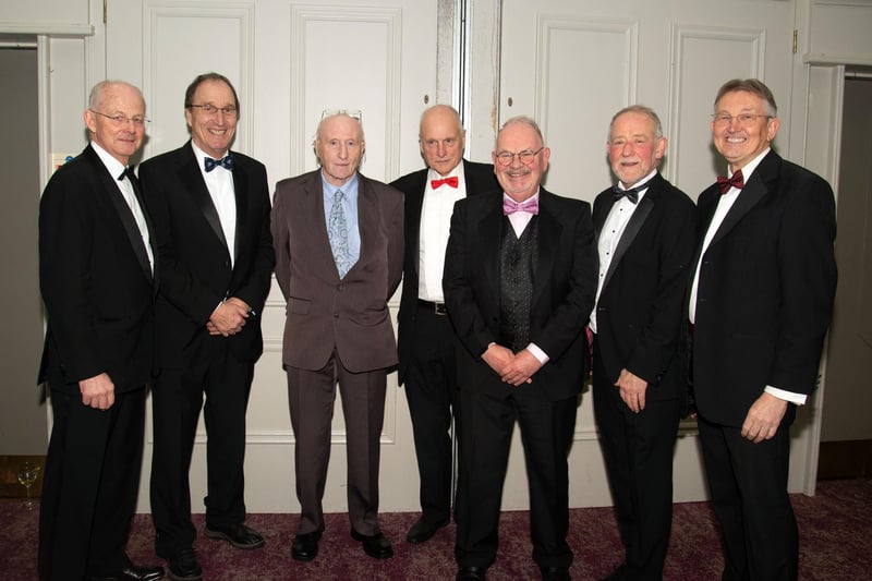 Some of the former pupils of Portadown College who attended the school's 100th anniversary dinner. PT11-220.