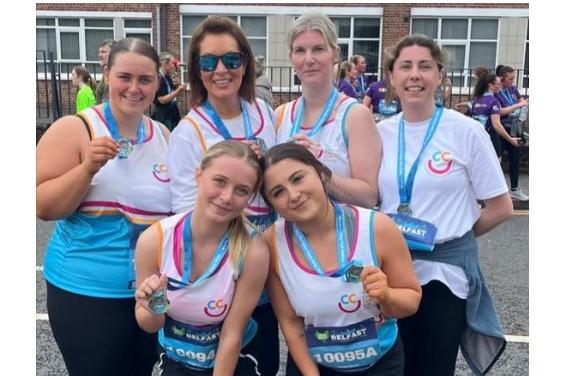 Cody Challenges U to .......... had four marathon runners and eight Relay teams running on Sunday, raising money for The Children's Cancer Unit Charity in Belfast and Angel Wishes. Three marathon runners were first time marathon runners: Alan and Kelly Corbett and Lisa Gordon.