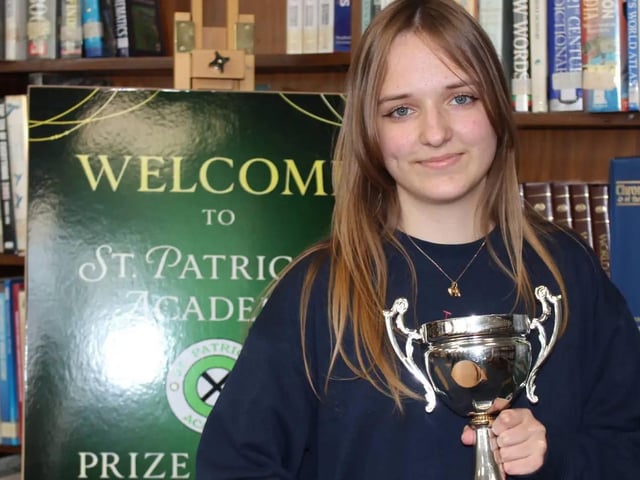 Students at St Patrick's Academy receive recognition at prizegiving ceremony