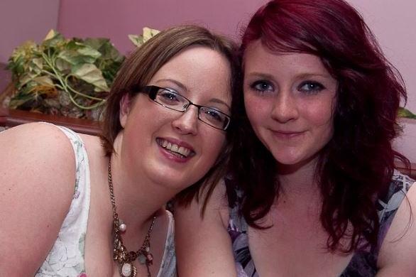 Roisin Gallagher and Becky McMullan at Ballyclare Comrades Social Club in August 2011.