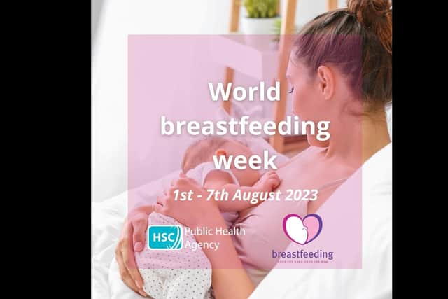 The Public Health Agency (PHA) is highlighting the importance of supporting breastfeeding mothers at every stage of their journey. Photo: Public Health Agency
