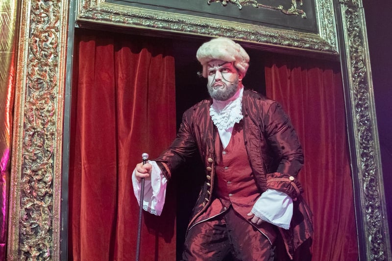 Aaron Jamieson as Don Atilio in Portrush Music Society's Northern Ireland premiere of The Phantom of the Opera.