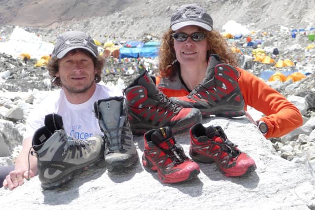 Dromara man Noel Hanna, pictured here at Mount Everest, has died on his descent from Annapurna.