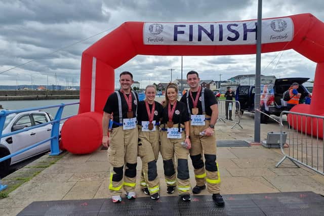 Taking part in the race were Jeanna Robb, Andy Doey, Gary Scott and Cheryl Brownlee. Photo: Cheryl Brownlee