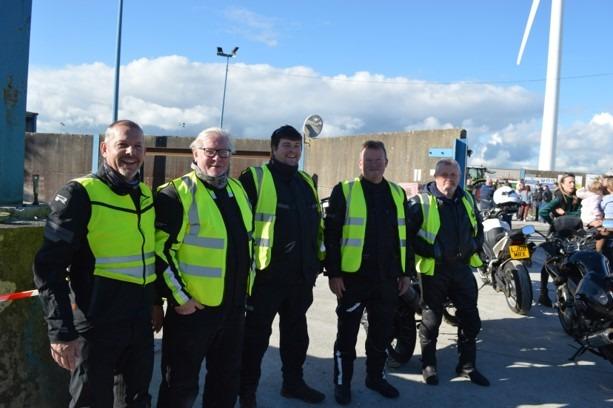 Some of the bikers who helped out during the Tractor and Truck Run in Mid Ulster.