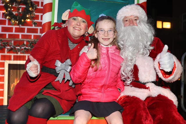 Santa's Grotto at Ballycastle Christmas Lights held on Thursday night