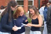 Smiles of success on GCSE results day.